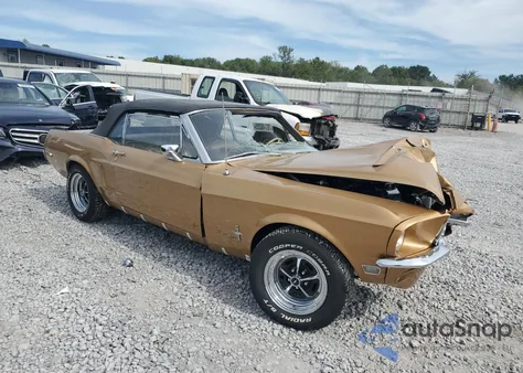 1968 Ford Mustang Co из США, поврежденный, VIN 8T03C18418